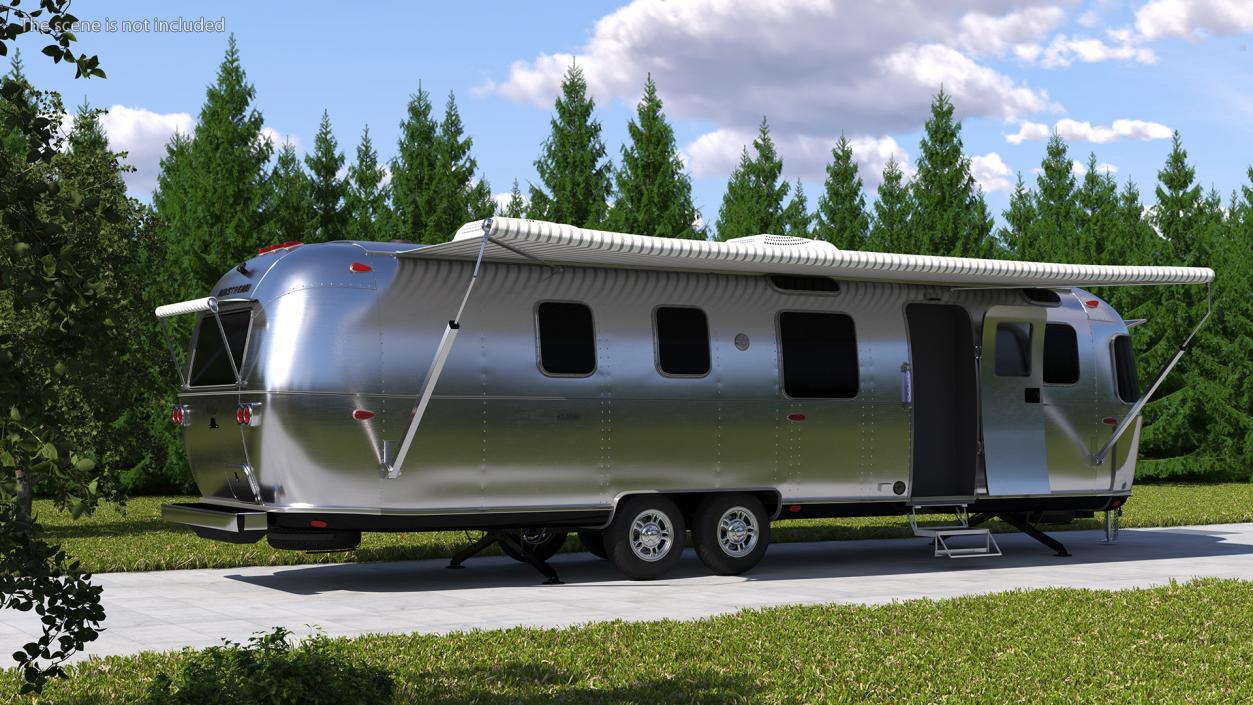 Airstream Classic 33FB Travel Trailer 3D