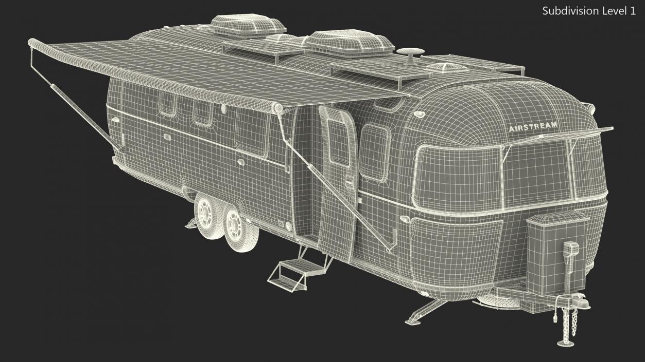 Airstream Classic 33FB Travel Trailer 3D