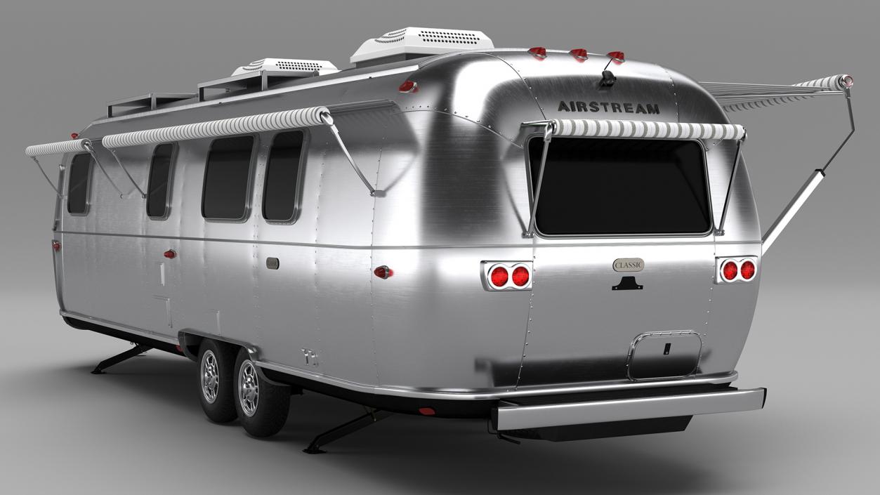 Airstream Classic 33FB Travel Trailer 3D