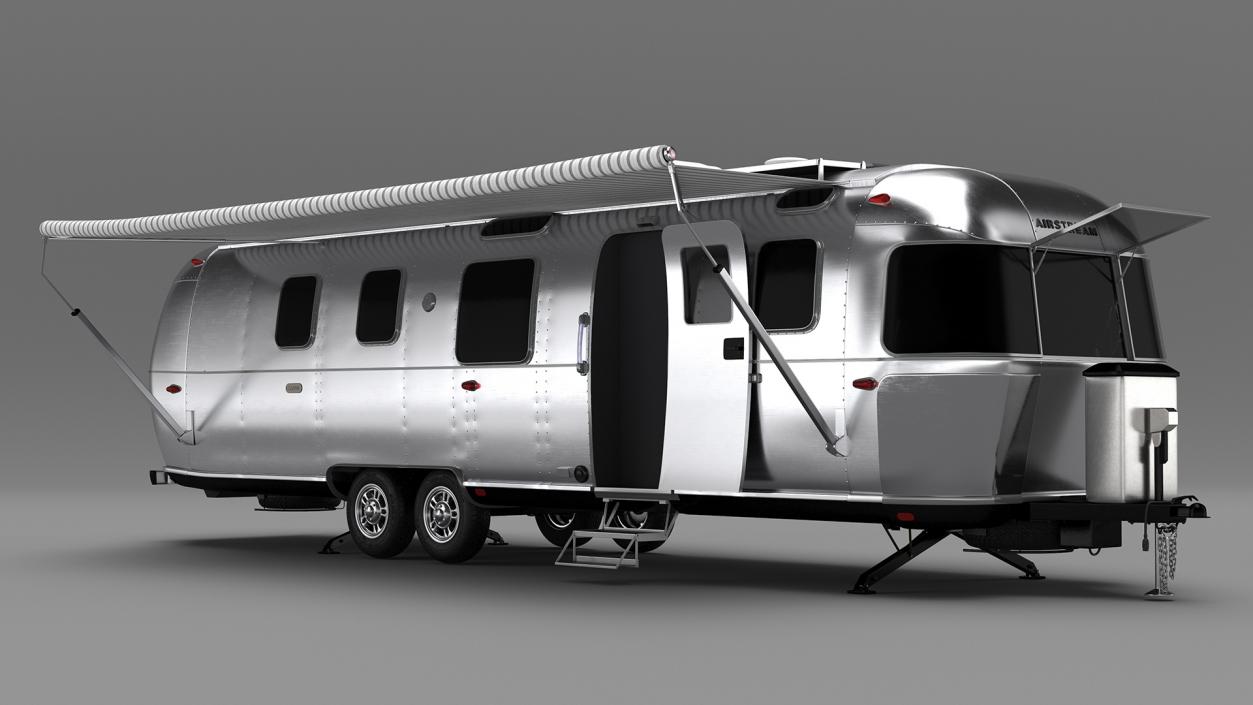 Airstream Classic 33FB Travel Trailer 3D