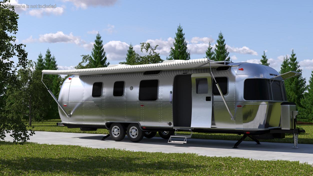 Airstream Classic 33FB Travel Trailer 3D