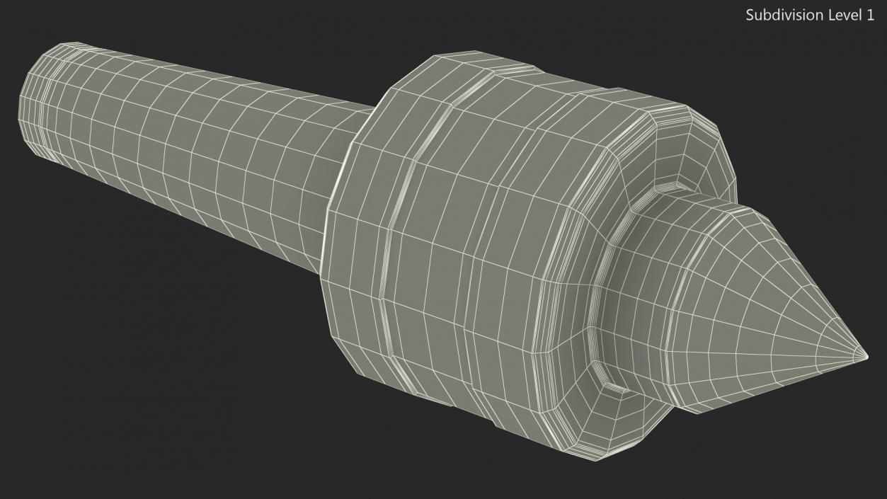 MT2 Live Center Morse Taper 3D