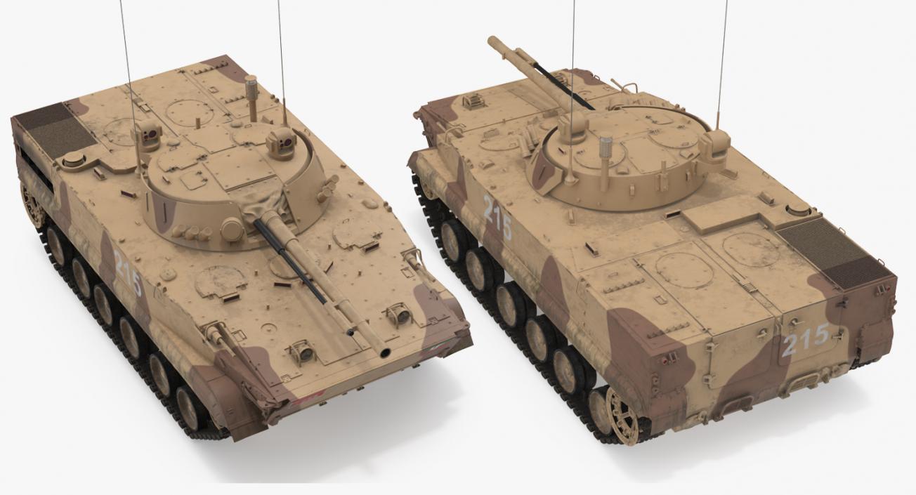 3D Light Tank BMP-3 Desert model