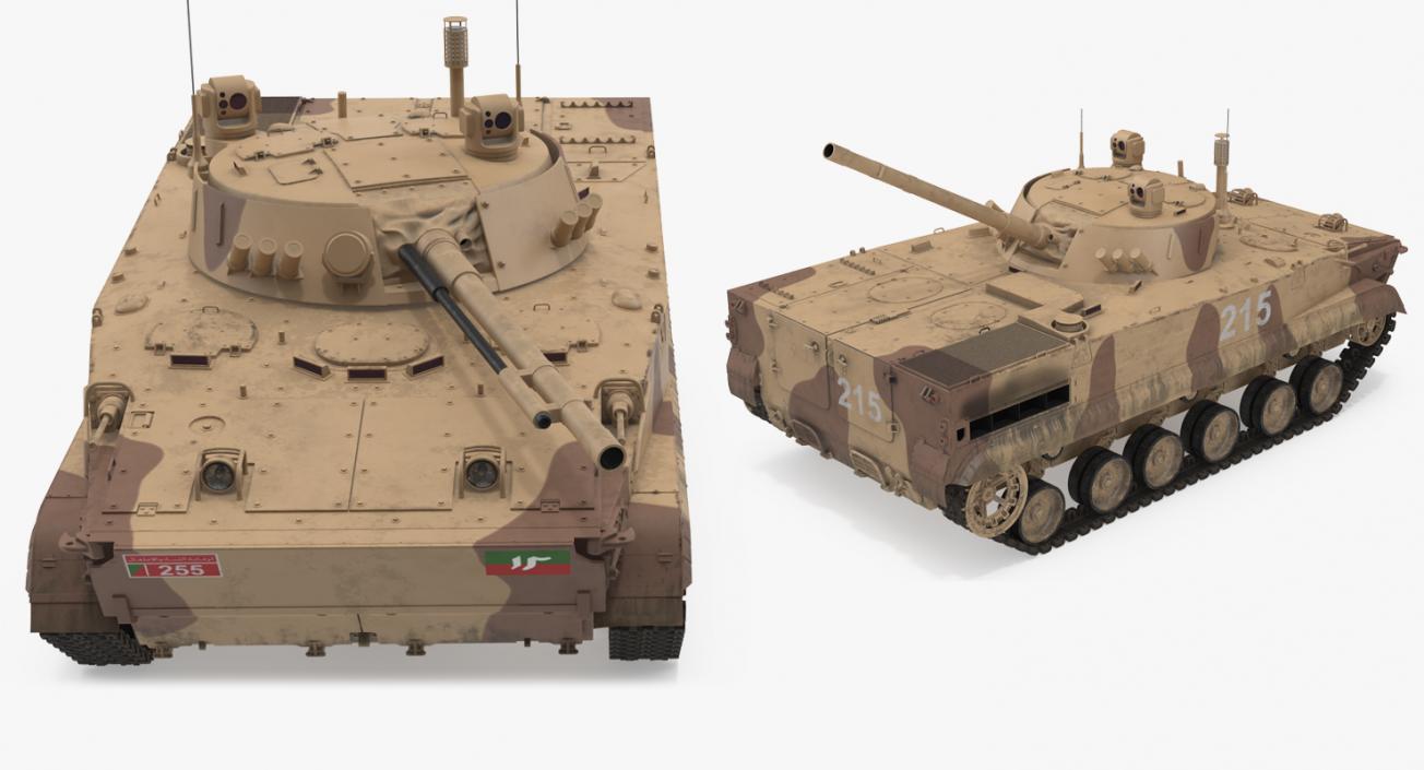 3D Light Tank BMP-3 Desert model