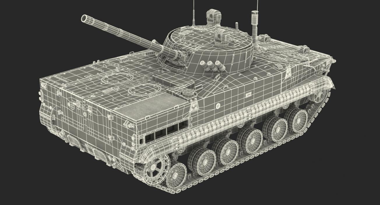 3D Light Tank BMP-3 Desert model