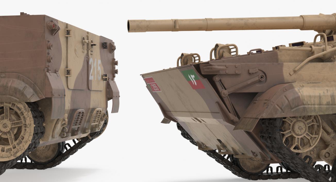 3D Light Tank BMP-3 Desert model