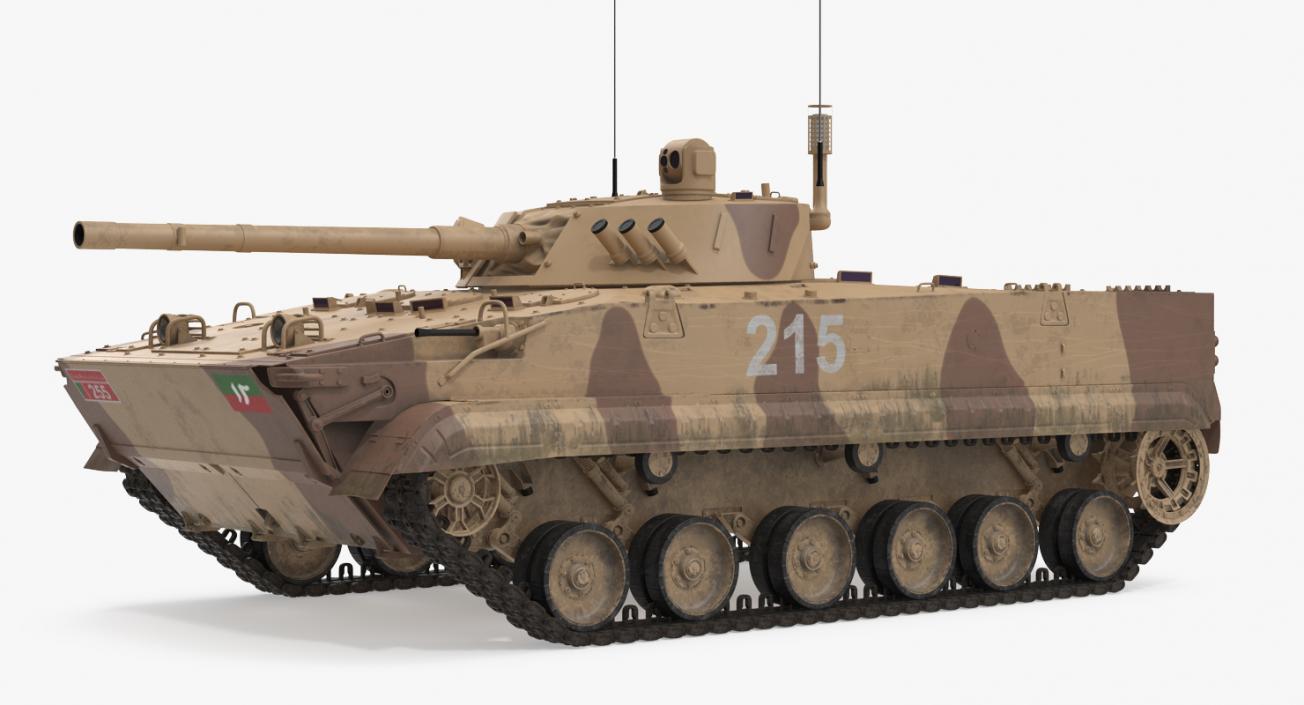 3D Light Tank BMP-3 Desert model