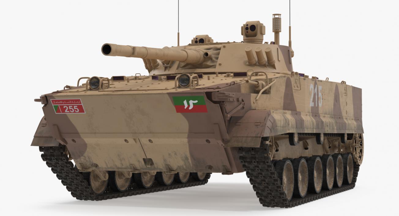 3D Light Tank BMP-3 Desert model