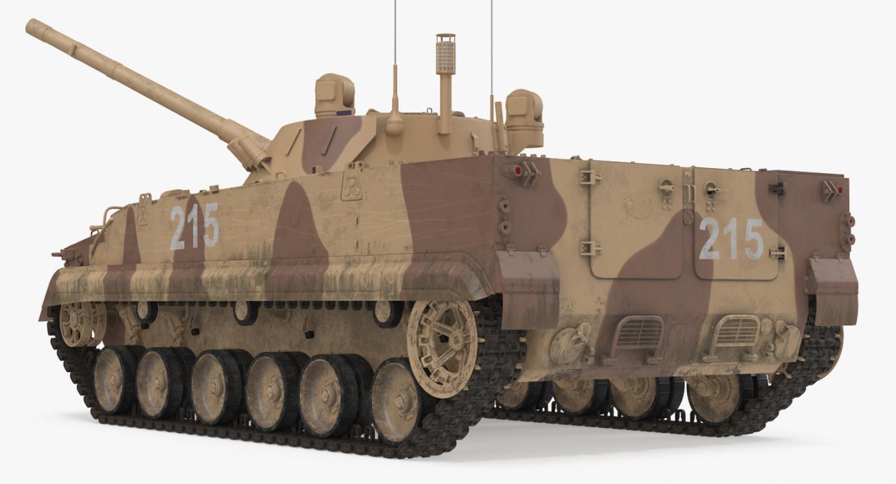 3D Light Tank BMP-3 Desert model