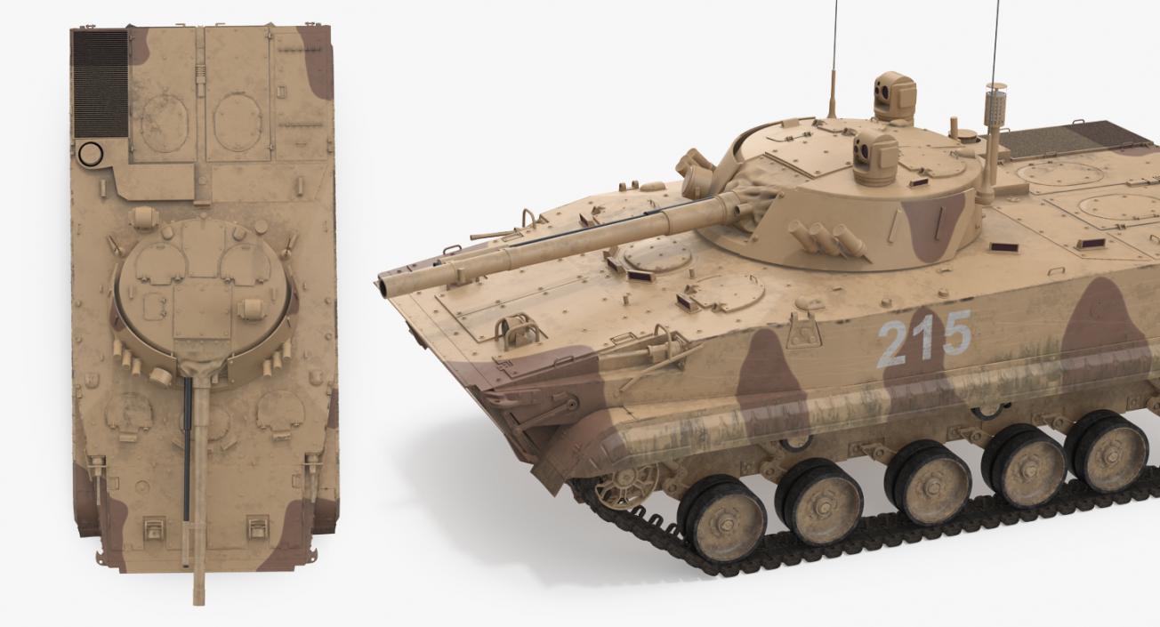 3D Light Tank BMP-3 Desert model