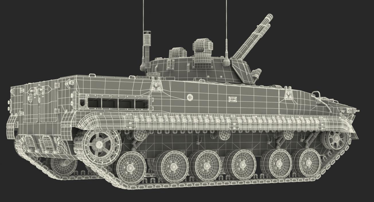 3D Light Tank BMP-3 Desert model