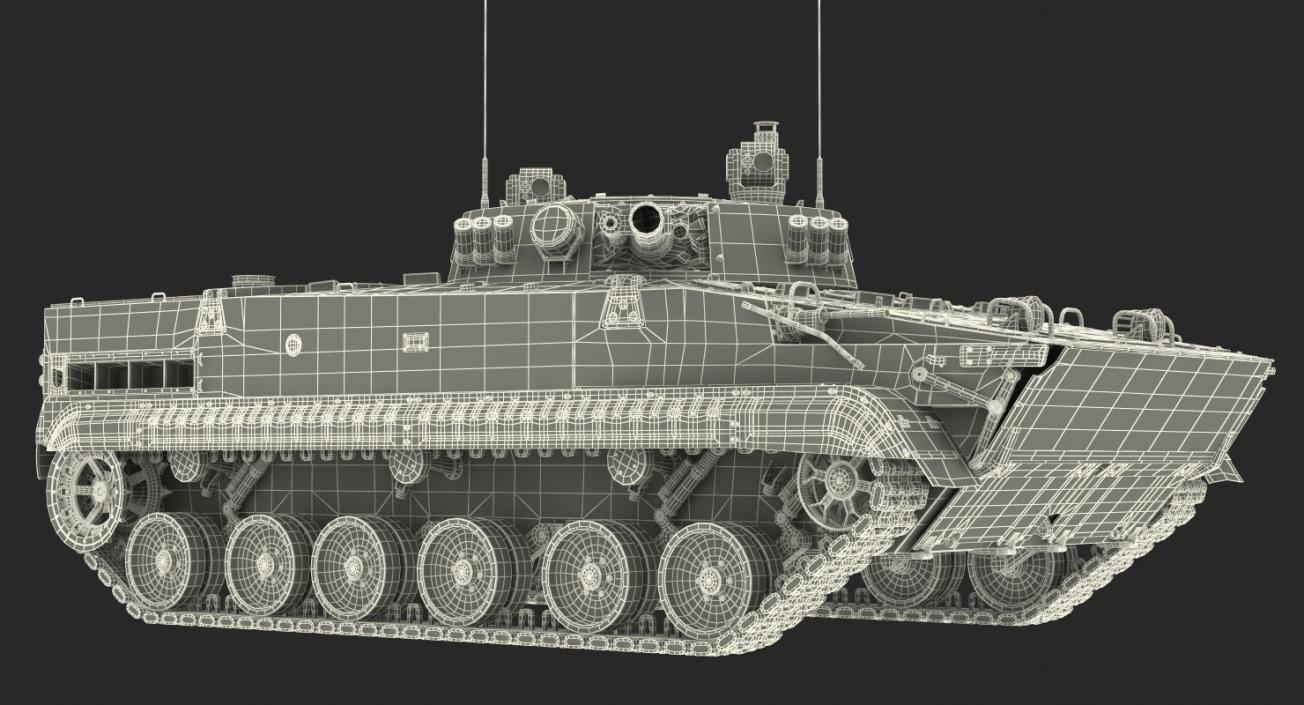 3D Light Tank BMP-3 Desert model