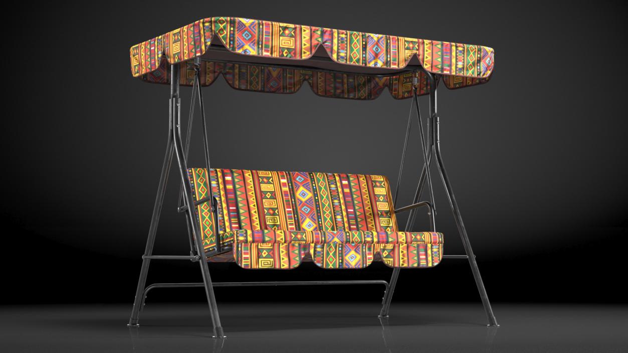 Porch Swing African 3D model