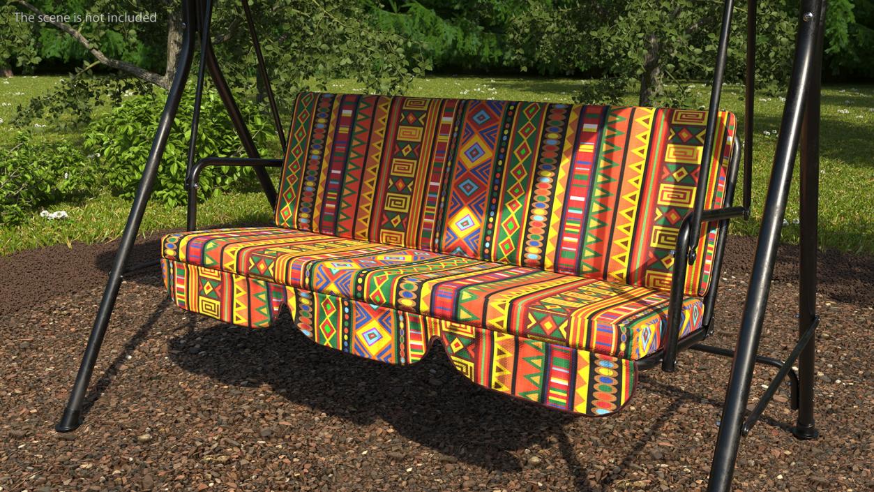 Porch Swing African 3D model