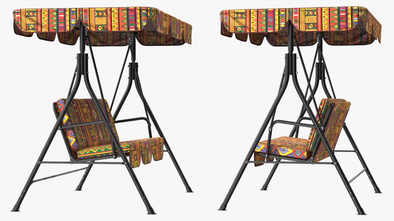 Porch Swing African 3D model