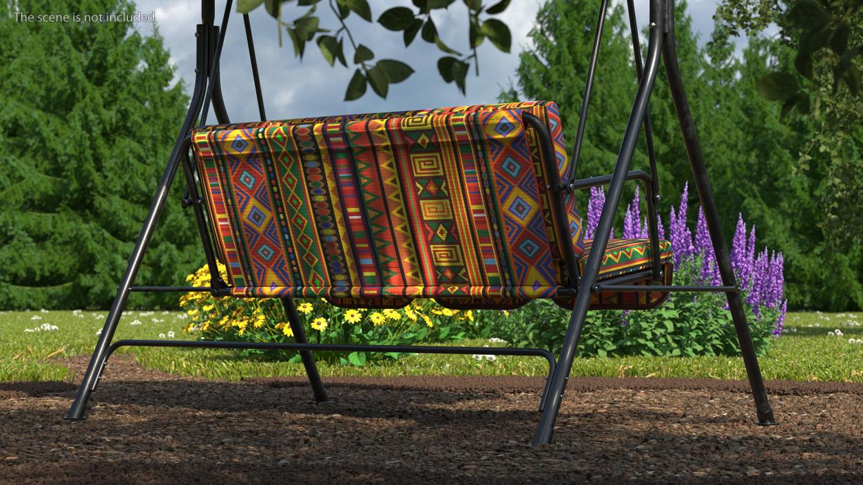 Porch Swing African 3D model