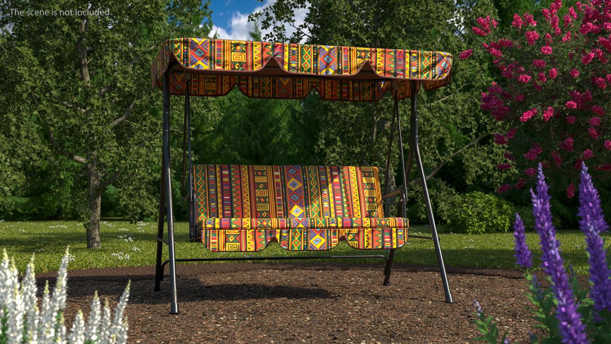 Porch Swing African 3D model