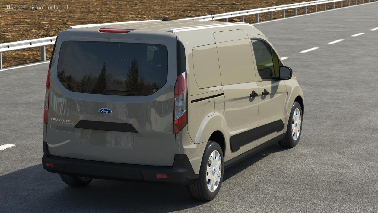 Ford Transit Connect Tailgate Gray 3D model