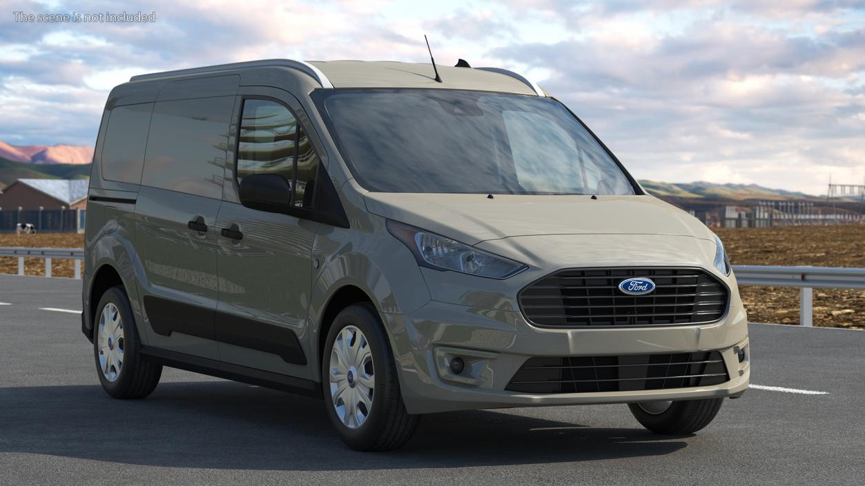 Ford Transit Connect Tailgate Gray 3D model