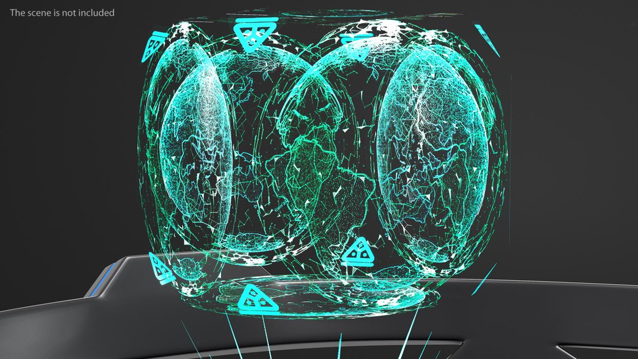 3D Planet Earth Holograms Collection model