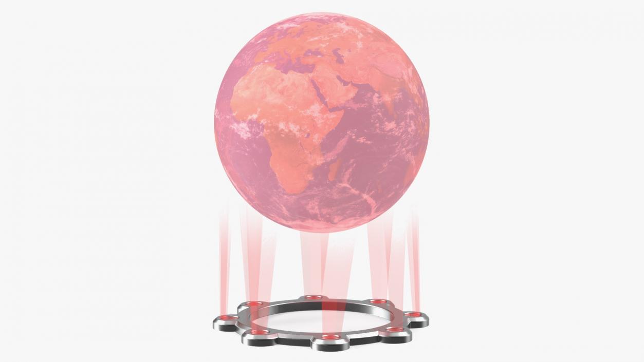 3D Planet Earth Holograms Collection model