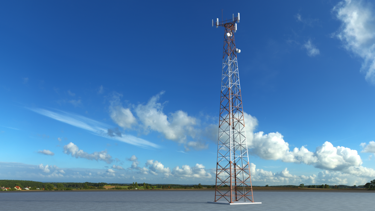 3D Cellular Communication Tower model