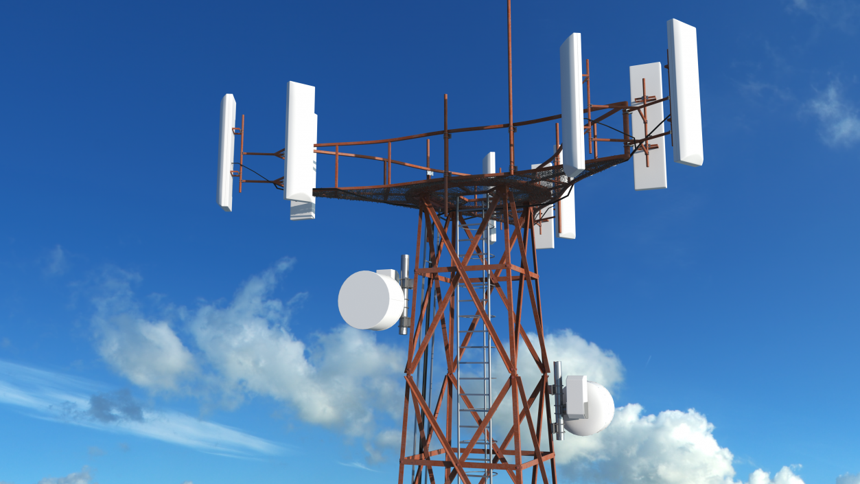 3D Cellular Communication Tower model