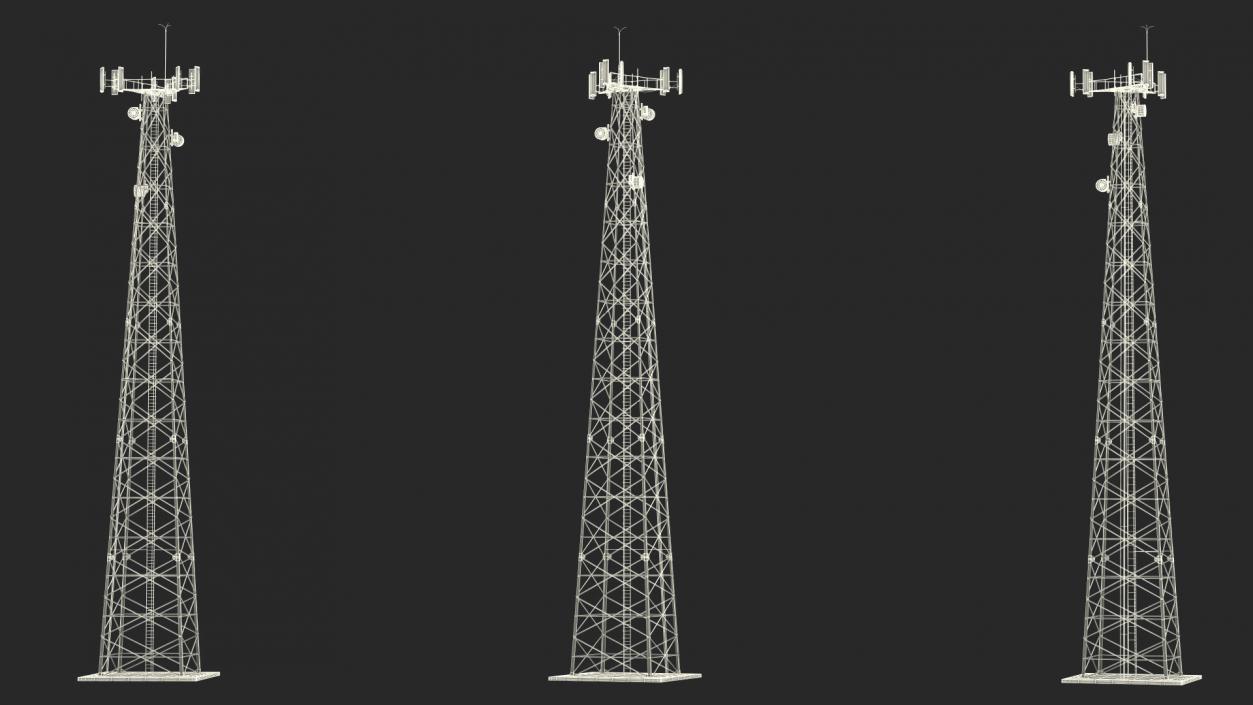 3D Cellular Communication Tower model