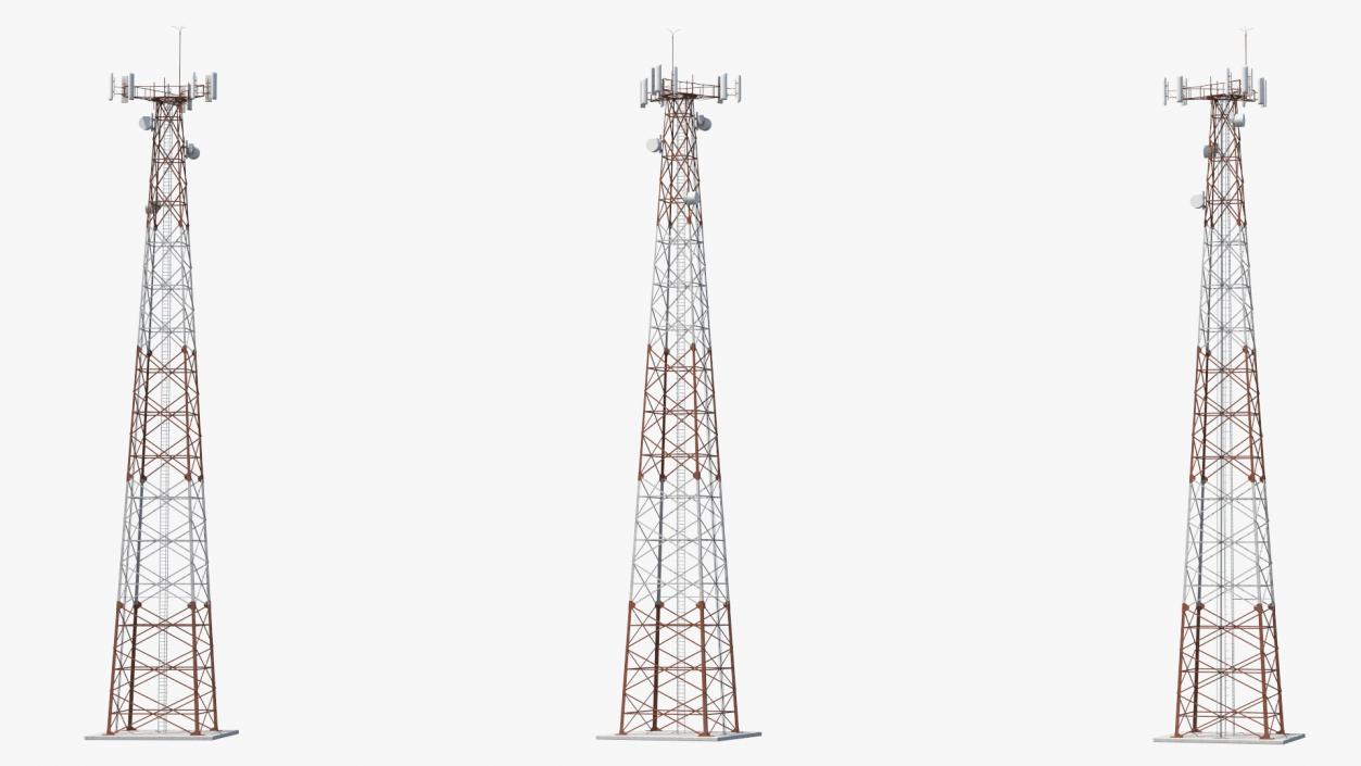 3D Cellular Communication Tower model