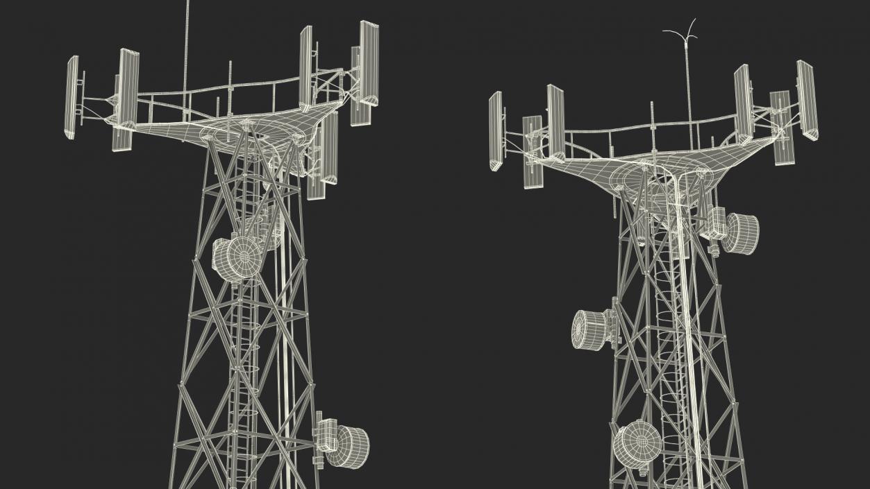 3D Cellular Communication Tower model