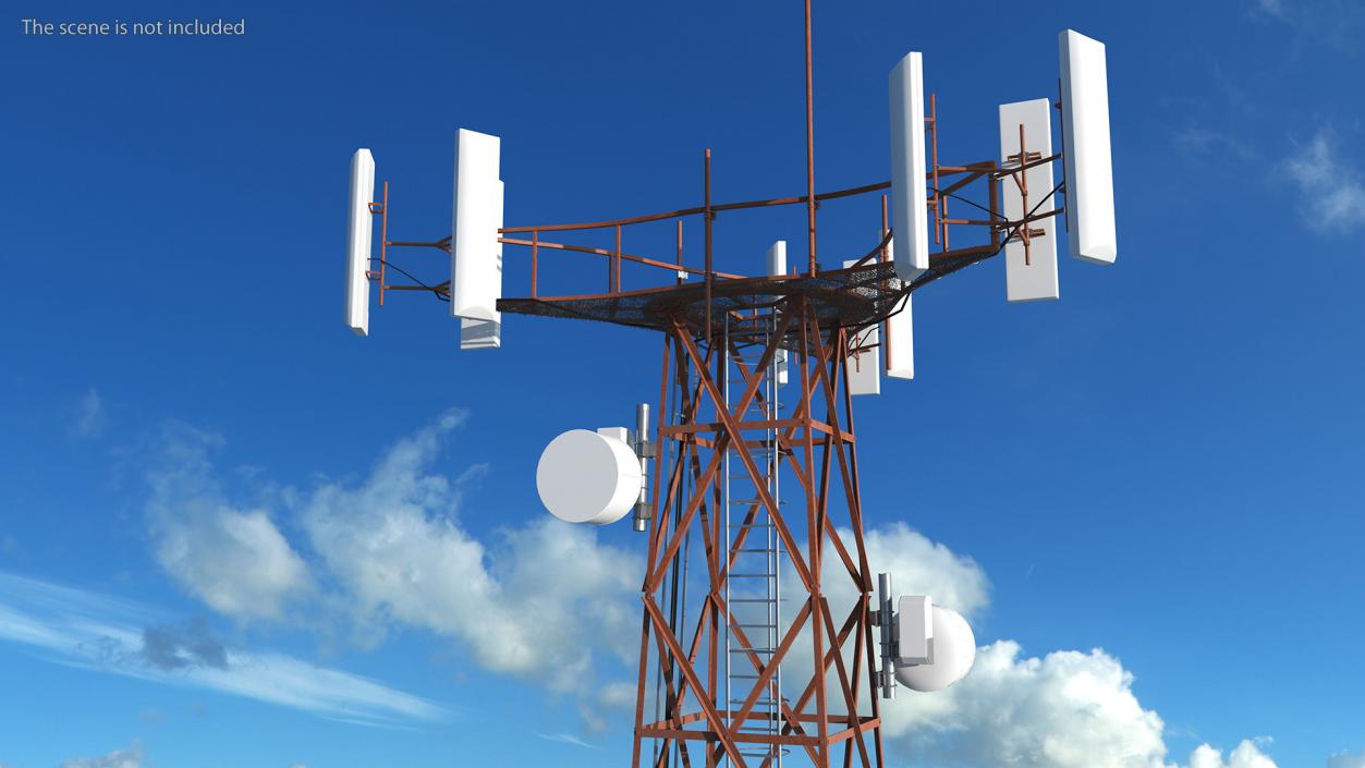 3D Cellular Communication Tower model