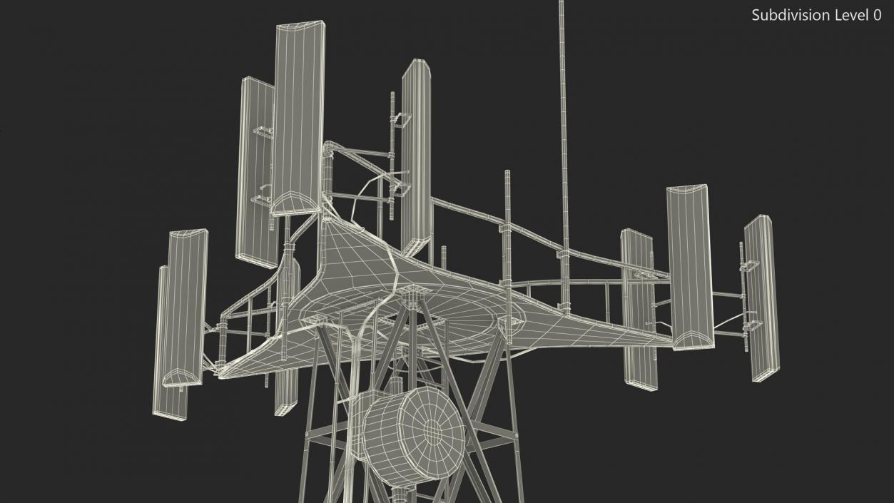 3D Cellular Communication Tower model