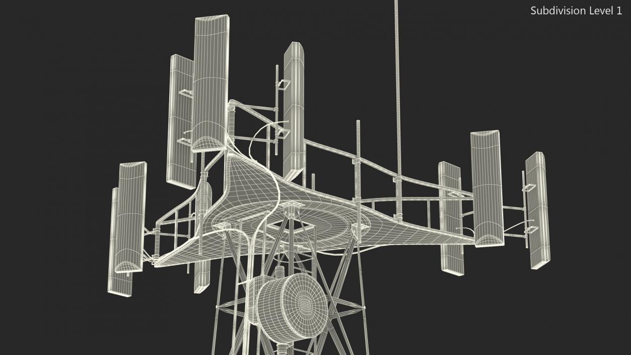 3D Cellular Communication Tower model