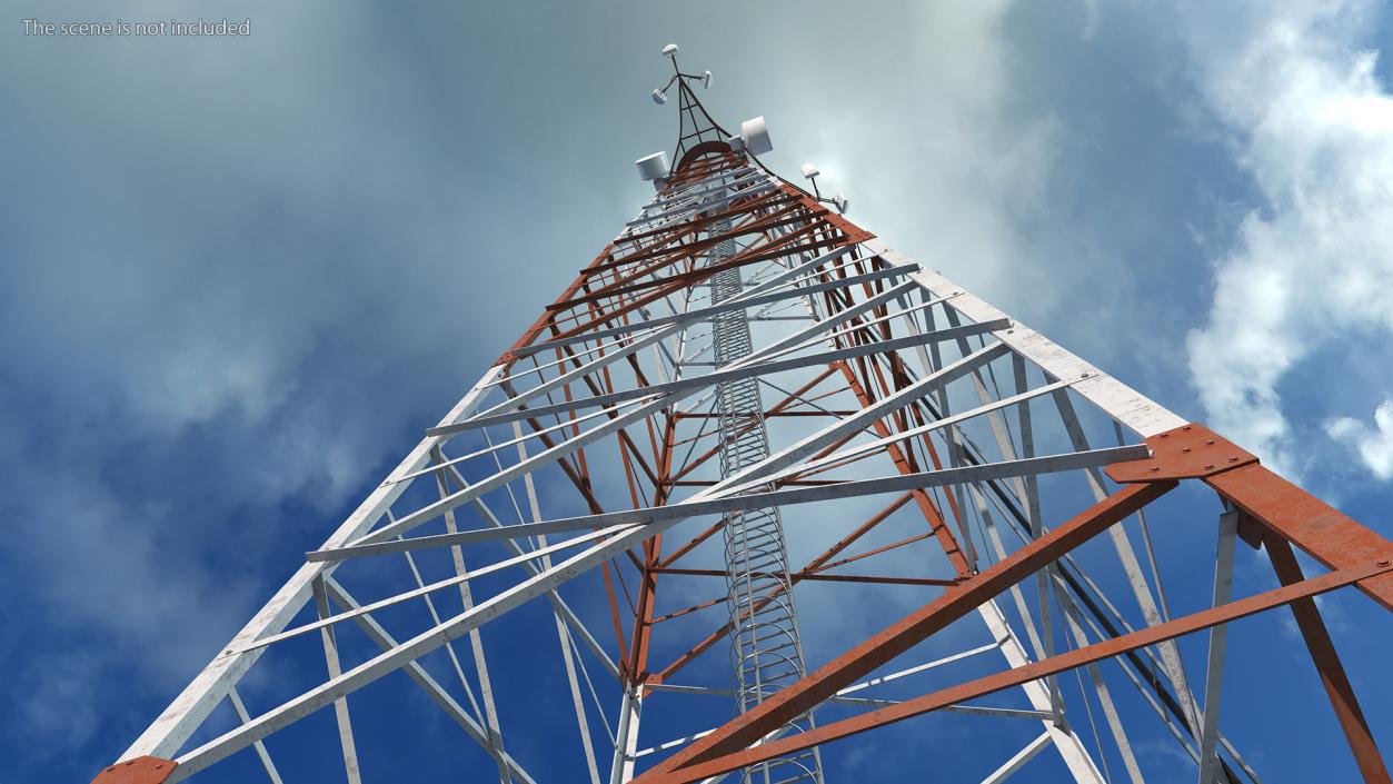 3D Cellular Communication Tower model