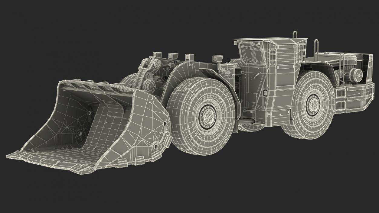 Mining Loader Dirty 3D model