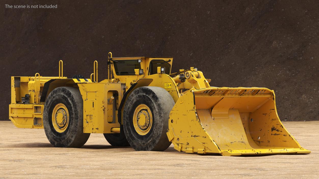 Mining Loader Dirty 3D model