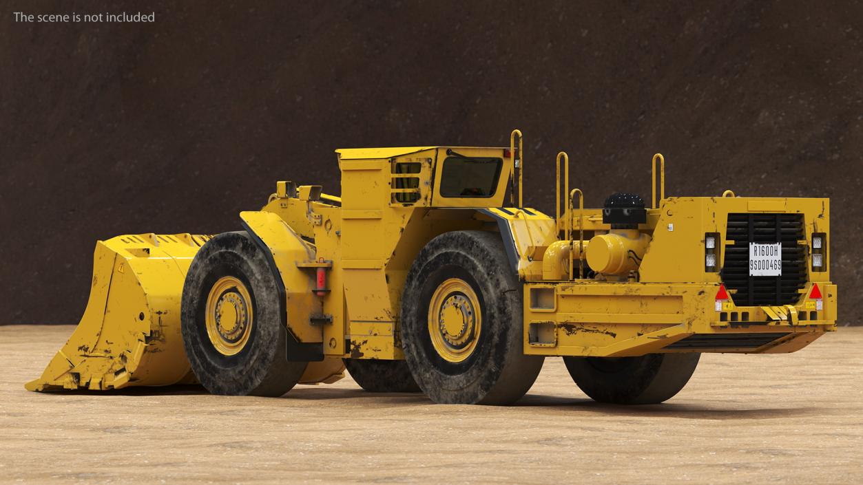 Mining Loader Dirty 3D model