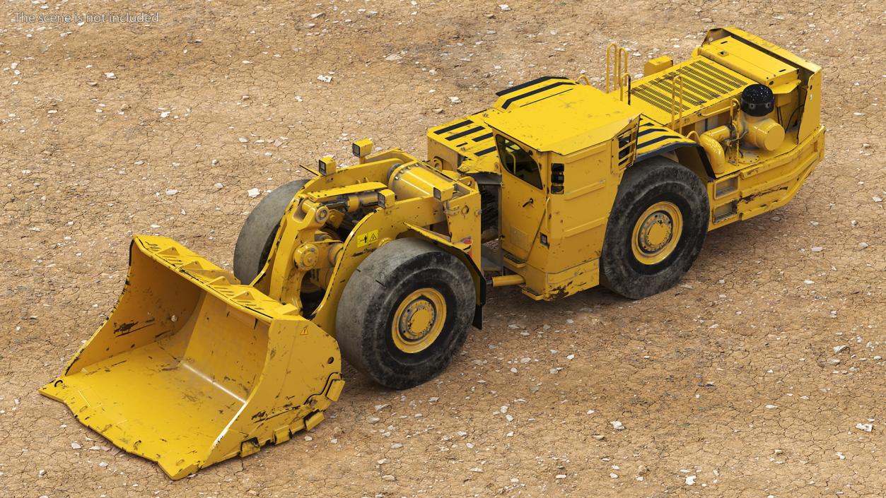 Mining Loader Dirty 3D model