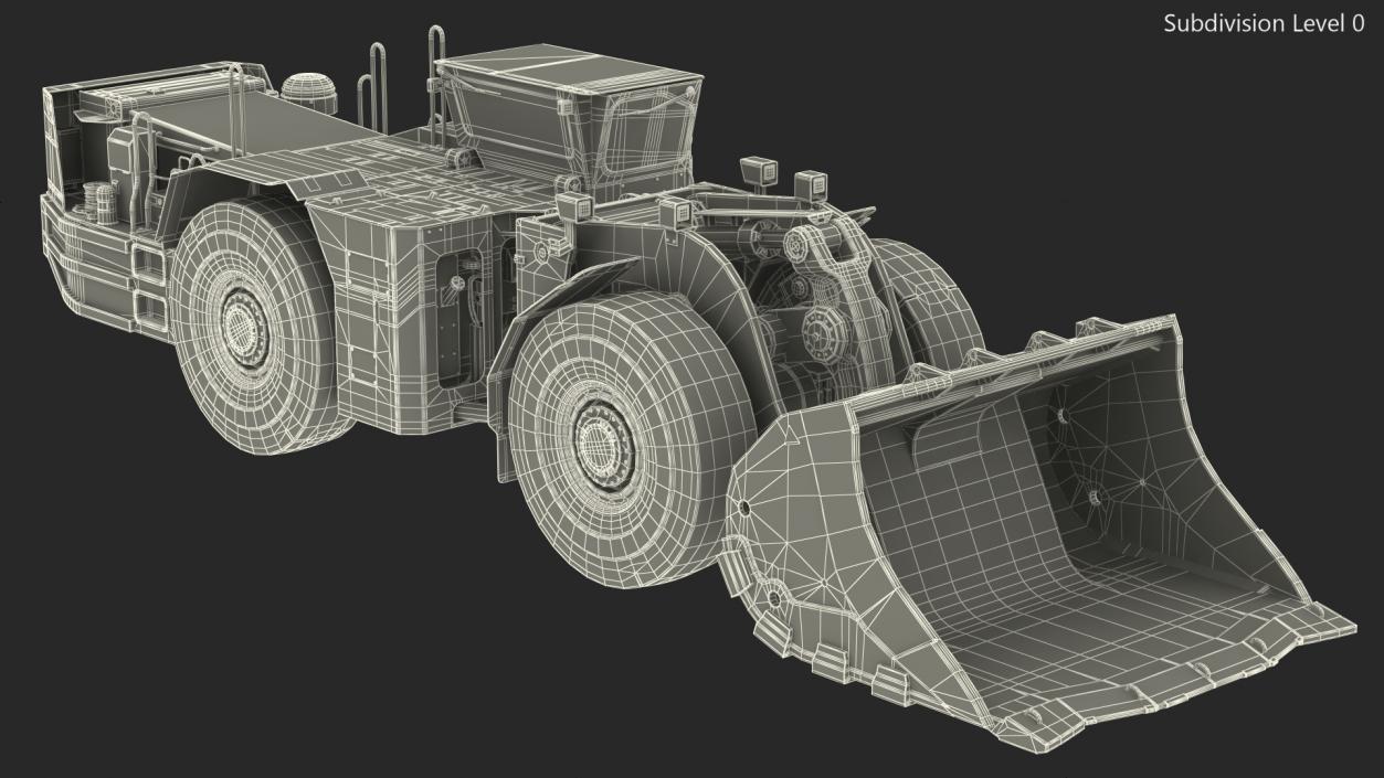 Mining Loader Dirty 3D model