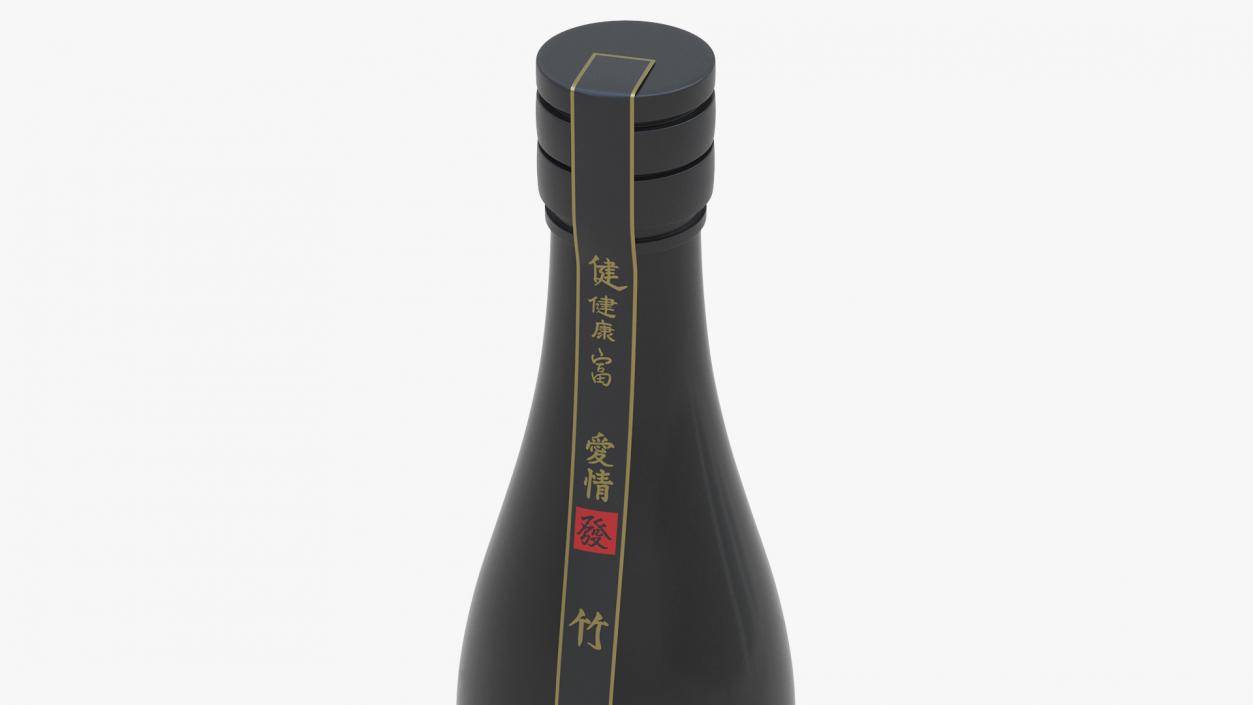 3D model Suigei Shuzo Junmai Daiginjo Mann Wine Bottle