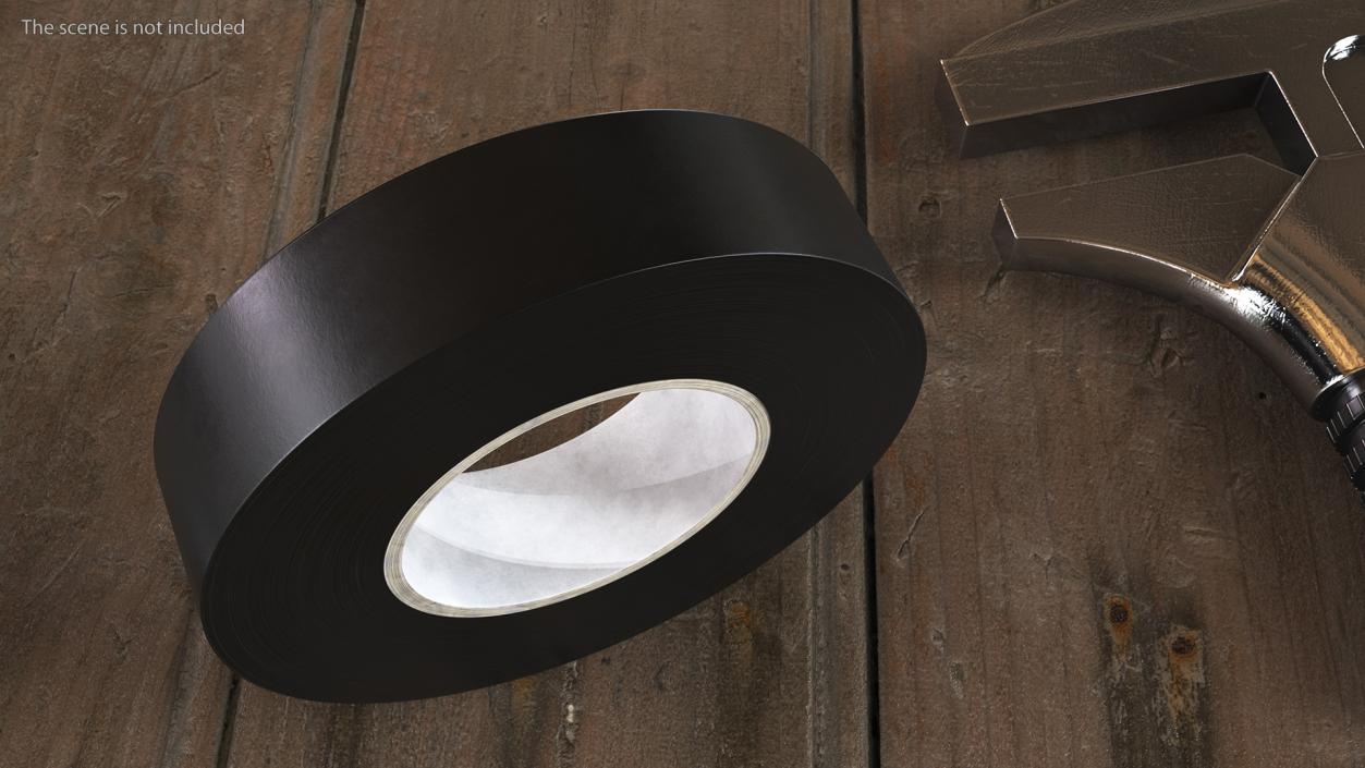 3D PVC Electrical Insulation Tape Black