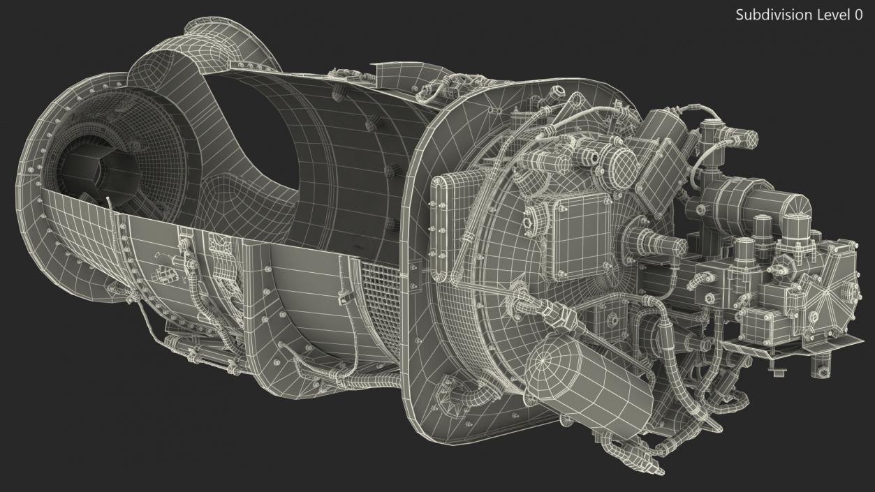 3D Empty Slice Engine model