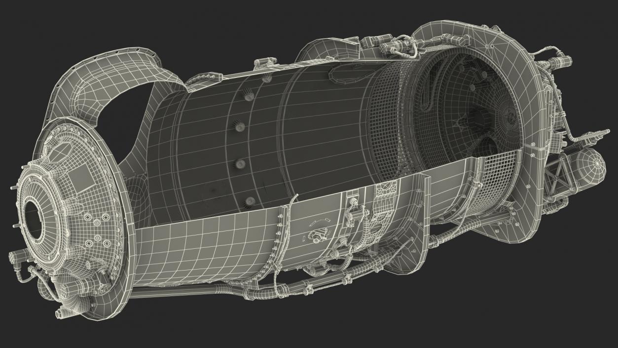 3D Empty Slice Engine model