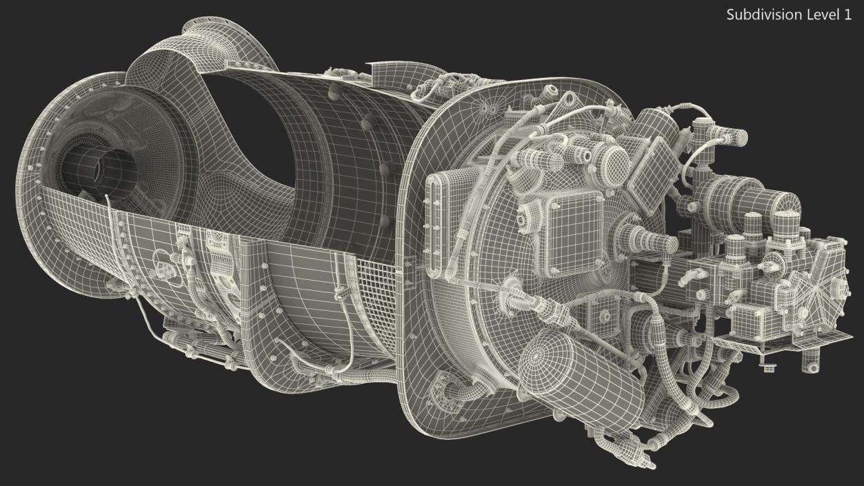 3D Empty Slice Engine model