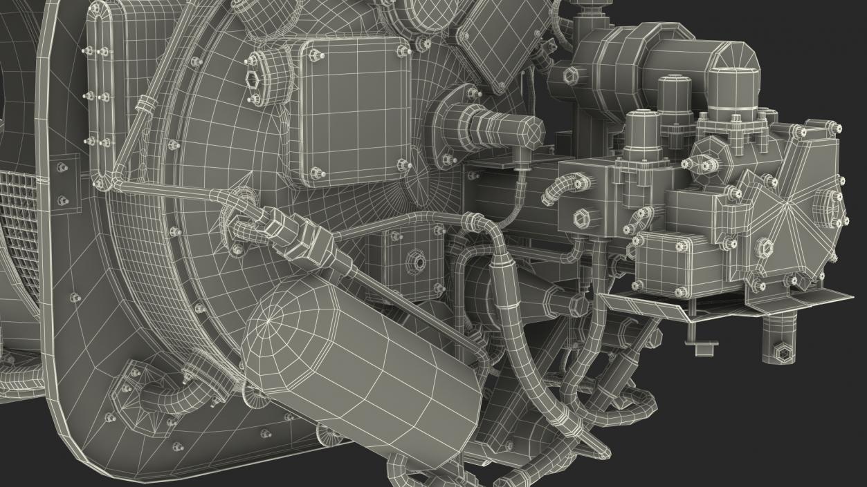 3D Empty Slice Engine model