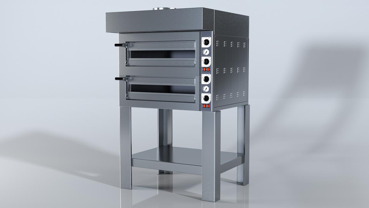 Twin Deck Electric Pizza Oven 3D model