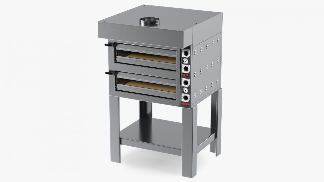 Twin Deck Electric Pizza Oven 3D model