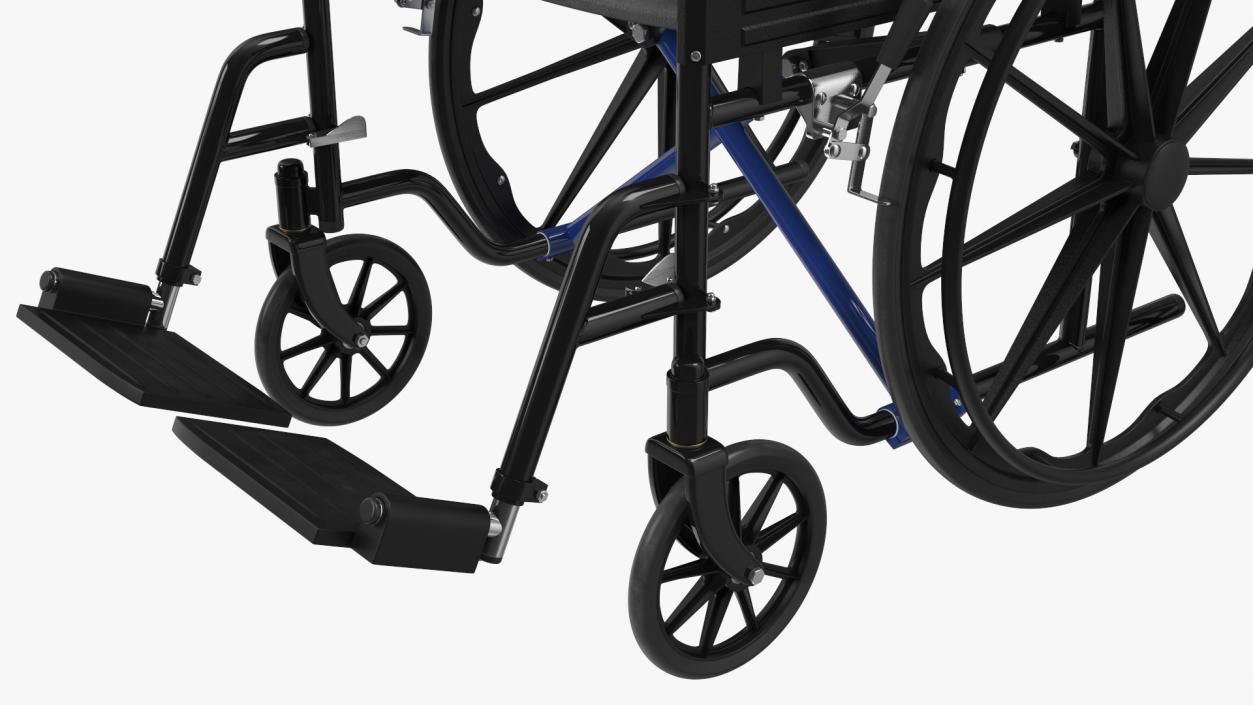 3D Wheelchair with Disabled Persons Shopping Cart