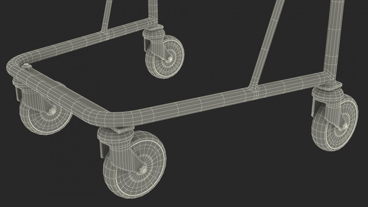 3D Wheelchair with Disabled Persons Shopping Cart