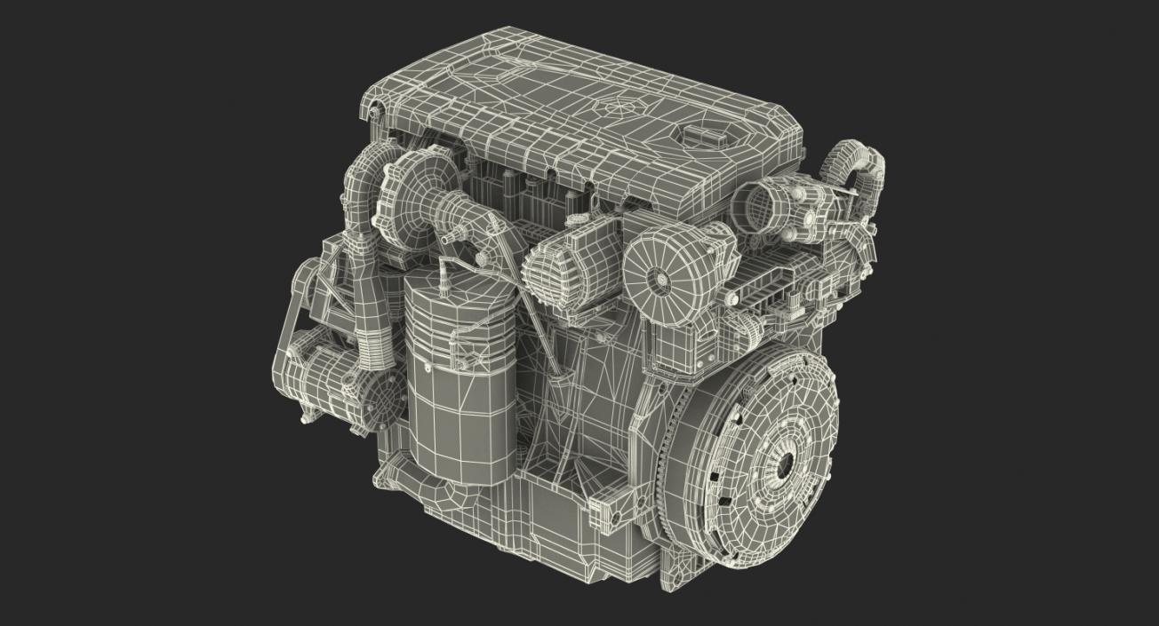 Turbo Diesel Engine 1.6 Liter 3D model